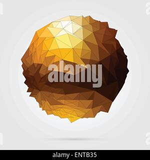 Vector. Abstract 3D geometric illustration. Stock Vector