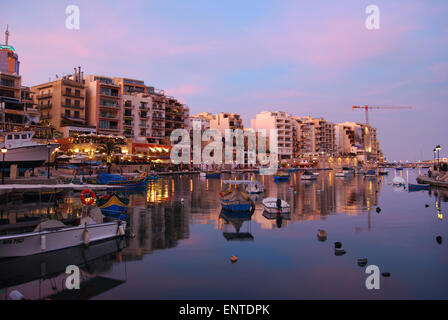 St Julian's Bay Malta Europe Stock Photo