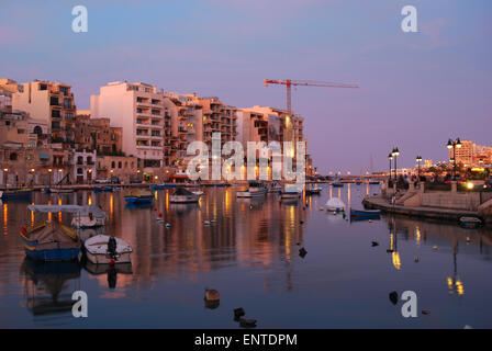 St Julian's Bay Malta Europe Stock Photo