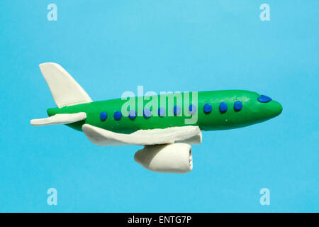 Plasticine Aircraft Stock Photo