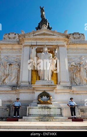 Tomb of Unknown Soldier Victor Emmanual Monument Rome Italy IT EU Europe Stock Photo