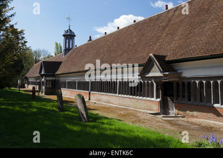 Long Alley Almshouses, Abingdon-on-Thames, Oxfordshire, England, United Kingdom, Europe Stock Photo