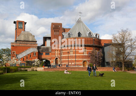 The Swan Theatre and the Royal Shakespeare Theatre, Stratford-upon-Avon, Warwickshire, England, United Kingdom, Europe Stock Photo