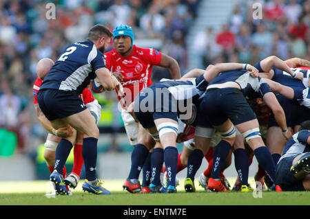 TWICKENHAM, ENGLAND - MAY 09:  during the Babcock Trophy rugby union match between The British Army and the Royal Navy played in Twickenham Stadium, on May 09, 2015 in Twickenham, England.  (Photo by Mitchell Gunn/ESPA) *** Local Caption *** Stock Photo