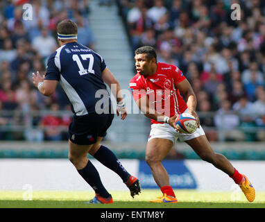 TWICKENHAM, ENGLAND - MAY 09:  during the Babcock Trophy rugby union match between The British Army and the Royal Navy played in Twickenham Stadium, on May 09, 2015 in Twickenham, England.  (Photo by Mitchell Gunn/ESPA) *** Local Caption *** Stock Photo