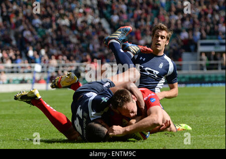 TWICKENHAM, ENGLAND - MAY 09:  during the Babcock Trophy rugby union match between The British Army and the Royal Navy played in Twickenham Stadium, on May 09, 2015 in Twickenham, England.  (Photo by Mitchell Gunn/ESPA) *** Local Caption *** Stock Photo