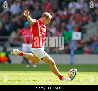 TWICKENHAM, ENGLAND - MAY 09:  during the Babcock Trophy rugby union match between The British Army and the Royal Navy played in Twickenham Stadium, on May 09, 2015 in Twickenham, England.  (Photo by Mitchell Gunn/ESPA) *** Local Caption *** Stock Photo