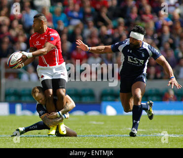 TWICKENHAM, ENGLAND - MAY 09:  during the Babcock Trophy rugby union match between The British Army and the Royal Navy played in Twickenham Stadium, on May 09, 2015 in Twickenham, England.  (Photo by Mitchell Gunn/ESPA) *** Local Caption *** Stock Photo