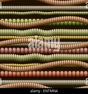 Seamless pattern with ancient beads. No gradients used. Stock Vector
