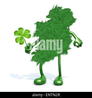 Tree with Legs Set Cartoon Style. Vector Illustration Stock Vector