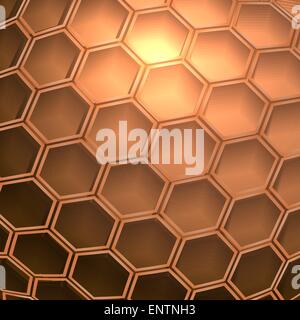 abstract futuristic industrial background with polygonal cells Stock Vector