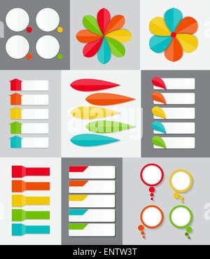 Big Set of Infographic Banner Templates for Your Business Vector Stock Vector