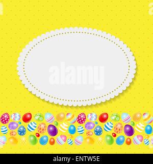 Beautiful Easter Egg Background Vector Illustration Stock Vector