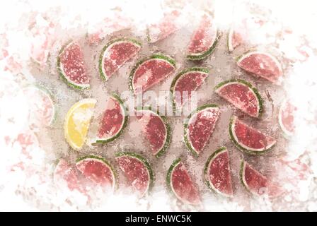 Marmalade pieces Stock Vector