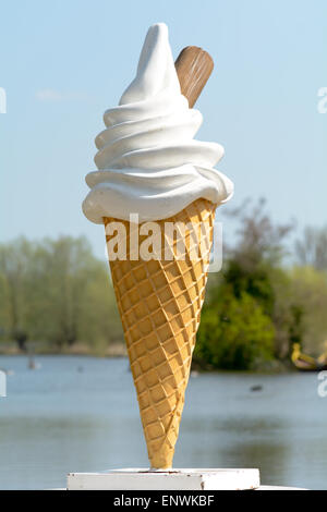 Large Ice Cream Stand Outside Ice Stock Photo 1335408629