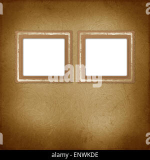 Grunge frameworks for invitation with thumbtacks on the vintage abstract background Stock Photo