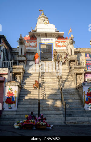 Jagdish Temple is a large Hindu temple in the middle of Udaipur. Stock Photo