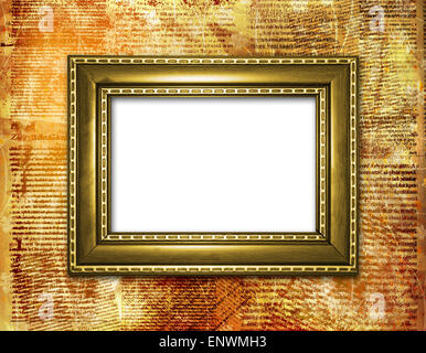 Old grunge frames Victorian style on the abstract background Stock Photo