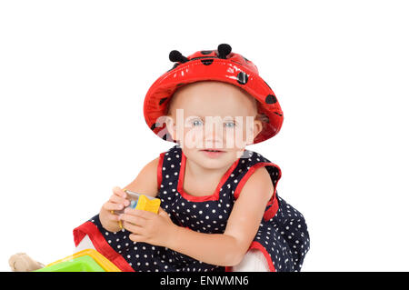 Little girl in studio Stock Photo