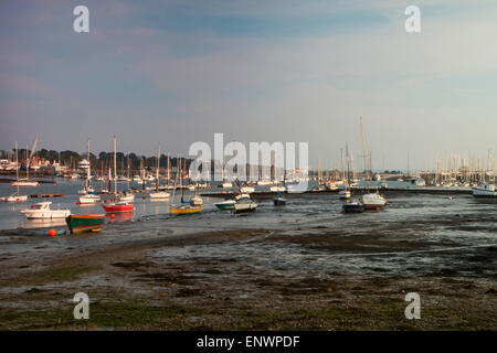 Hamble, Hampshire in the evening just before sunset Stock Photo