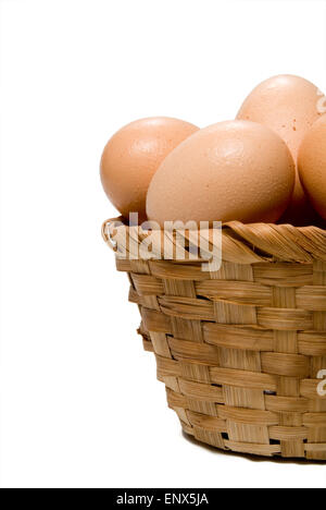 Egg Basket Stock Photo