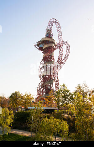 Stunning.  The London 2012 Olympic Arcelor Olympic  Orbit Tower Stock Photo