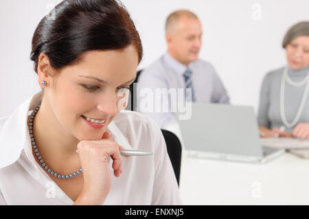 Professional businesswoman attractive in office Stock Photo