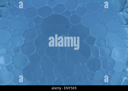 Macro shot of Olive oil mixed in water abstract and for background Stock Photo