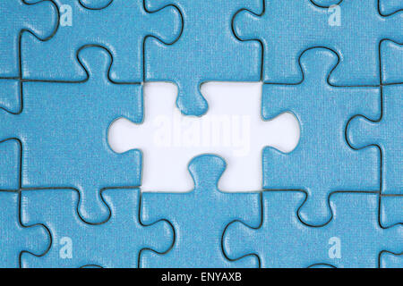 Loch im Puzzle Stock Photo