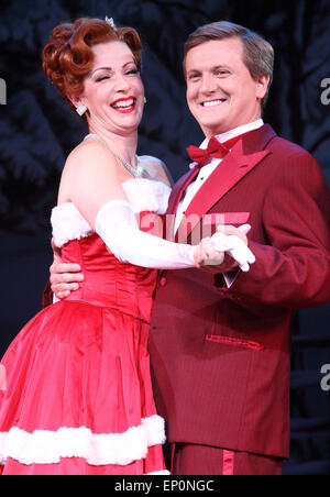 Photocall for 'White Christmas' the musical at the Dominion Theatre on Tottenham Court Road, London  Featuring: Rachel Stanley,Aled Jones Where: London, United Kingdom When: 07 Nov 2014 Credit: WENN.com Stock Photo