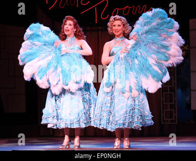 Photocall for 'White Christmas' the musical at the Dominion Theatre on Tottenham Court Road, London  Featuring: Rachel Stanley,Louise Bowden Where: London, United Kingdom When: 07 Nov 2014 Credit: WENN.com Stock Photo