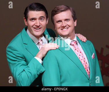 Photocall for 'White Christmas' the musical at the Dominion Theatre on Tottenham Court Road, London  Featuring: Tom Chambers,Aled Jones Where: London, United Kingdom When: 07 Nov 2014 Credit: WENN.com Stock Photo