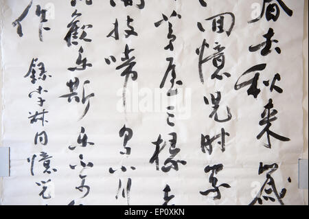 Chinese calligraphy in Gaithersburg, Maryland Stock Photo