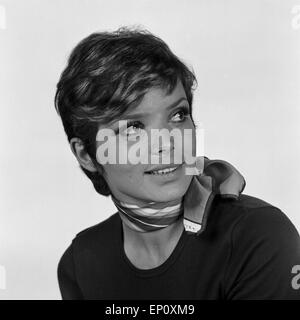 Deutsche Schauspielerin Uschi Glas, Anfang 1970er Jahre. German actress Uschi Glas, beginning 1970s. Stock Photo