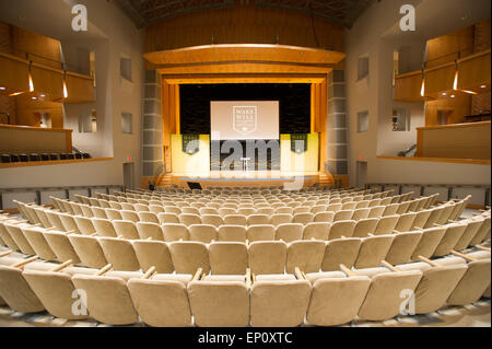 Empty theater at Wake Forest University in Washington DC Stock Photo