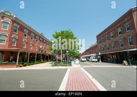 Street scene of downtown Berlin, Maryland, USA Stock Photo