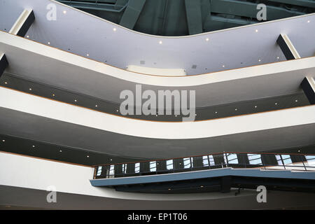 Heardquarters of the United Nations. United Nations General Assembly. Inside the public entrance. New York City. USA. Stock Photo