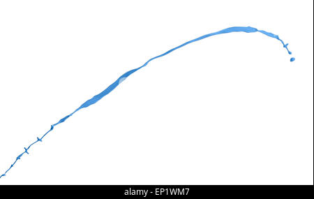 light blue paint splash isolated on a white background Stock Photo - Alamy