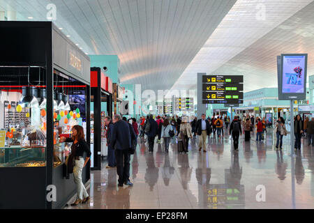 The new Terminal T1 at Barcelona El Prat Airport BCN Stock Photo