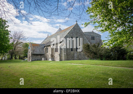 Minster Abbey on the Isle of Sheppey, Kent Stock Photo