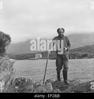 Villager on the Isle of Soay/Skye, Inner Hebrides. 18/09/1960 Stock Photo