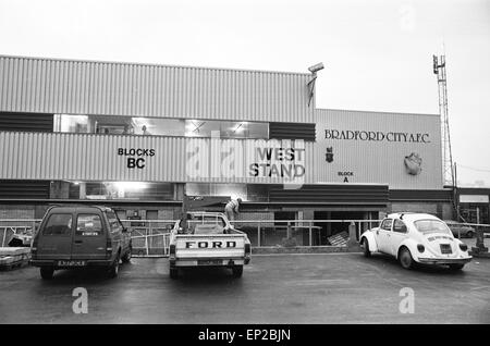 New West Stand at Valley Parade, home of Bradford City FC, 8th December 1986. Stock Photo