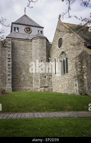 Minster Abbey on the Isle of Sheppey, Kent Stock Photo