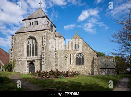 Minster Abbey on the Isle of Sheppey, Kent Stock Photo