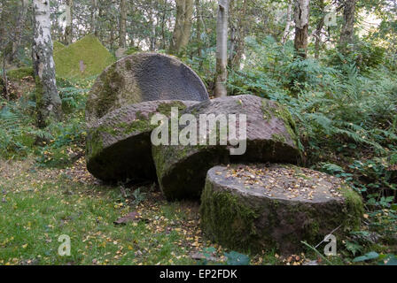 Millstones In The Forest At The Quarry Site Near Nine Millstones In The Forest At The Quarry Site Near Nine