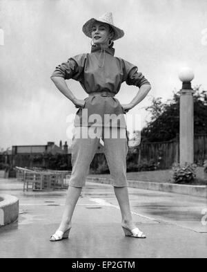 Clothing Fashion 1954. June 1954 Stock Photo