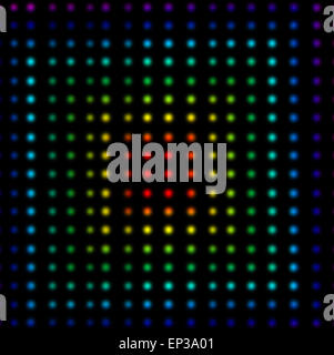 Multicolored dots forming squares Stock Photo