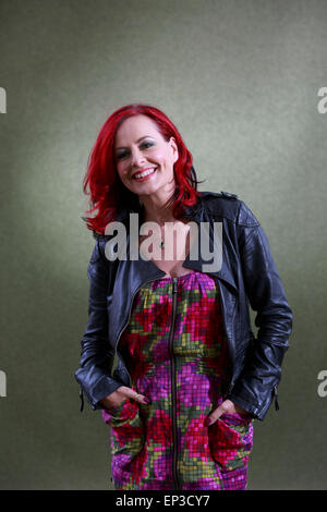 Carrie Grant. Edinburgh International Book Festival 2014 photos taken in Charlotte Square Gardens. Edinburgh. Pako Mera 11/08/20 Stock Photo