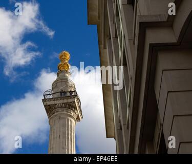 The Monument to the Great Fire of London Stock Photo