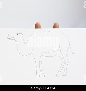 Portrait of a Conceptual camel Stock Photo